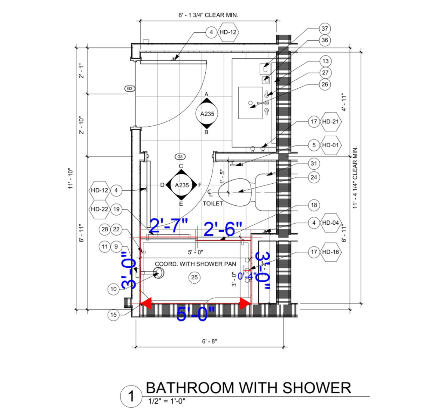 Bathware takeoff sheet 2